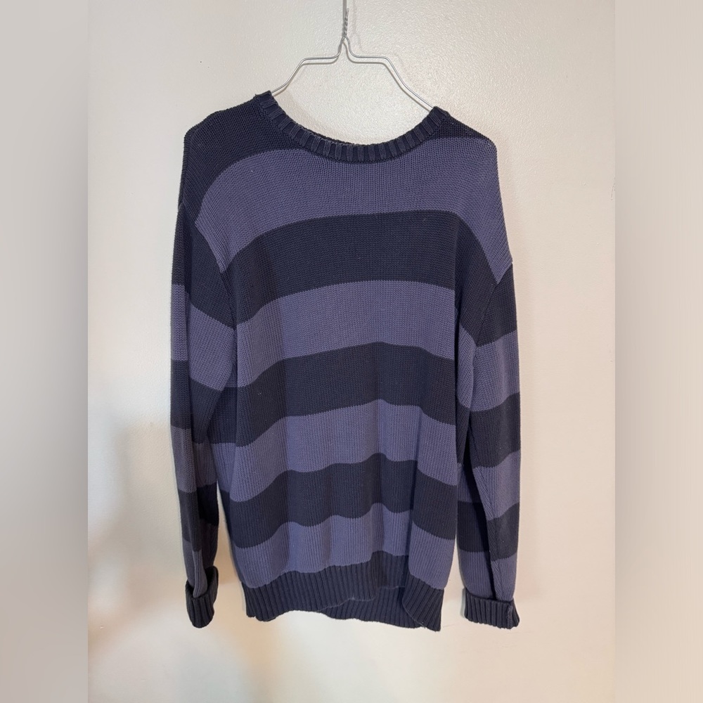 John Galt Blue & Navy Striped Brianna Sweater